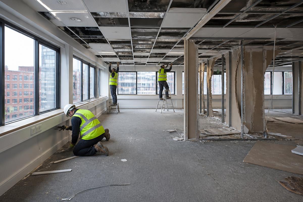 Back-to-shell commercial strip-out